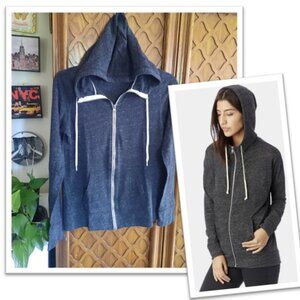Danskin Now Women's Lightweight Full-ZIp Hoodie - Charcoal, Size S